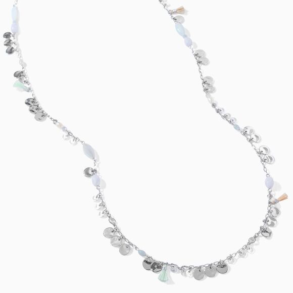 Stella & Dot Metal Bubbles Long Strand Necklace - Picture 3 of 11